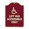 Signmission Lift Van Accessible W/ Updated Isa Heavy-Gauge Aluminum Architectural Sign, 24" x 18", BU-1824-23885 A-DES-BU-1824-23885 - alternate 1